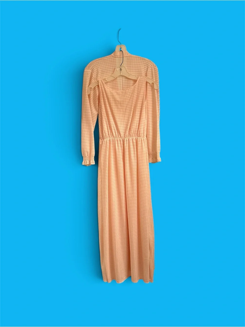 Women's Peach Long Sleep Nightgown & Robe